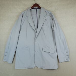 Stio Blazer Size 46 Gray Technical Jacket Casual DWR Finish Style 2141 Crestor